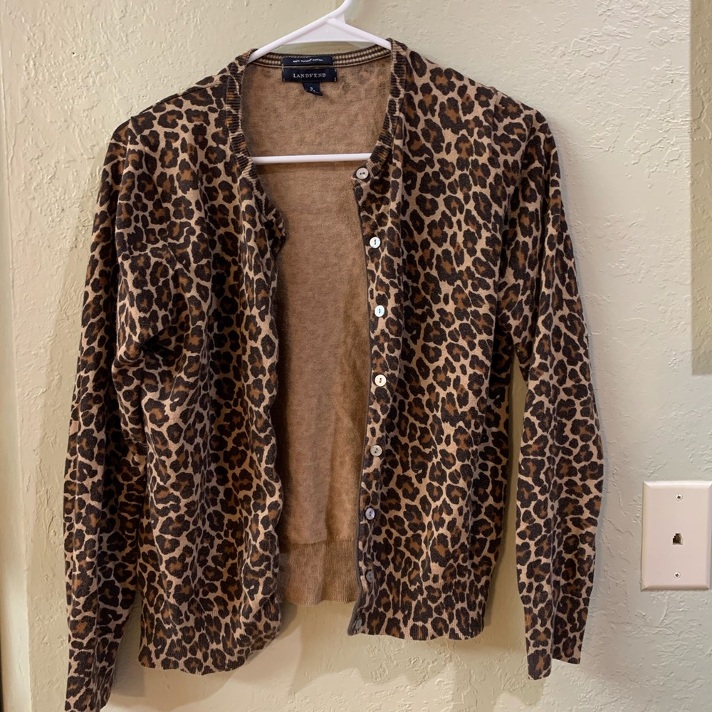 Leopard print cardigan